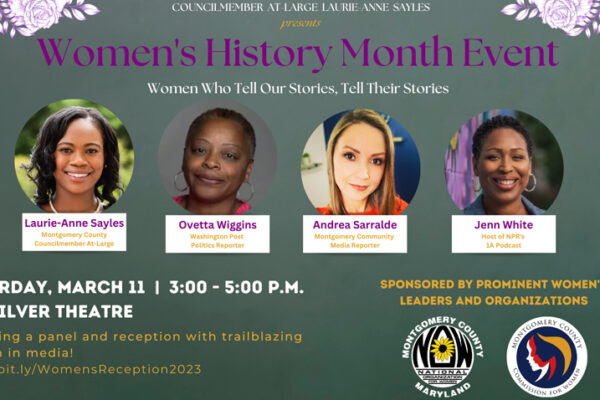 Commemorate Women’s History Month with Councilmember Laurie-Anne Sayles & Prominent Women in the News Media