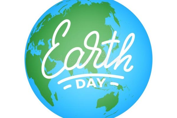Earth Day Illustration Celebration Globe Lettering 111918497